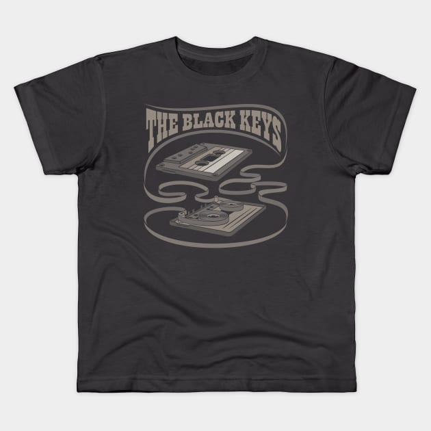 The Black Keys Exposed Cassette Kids T-Shirt by Vector Empire